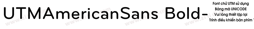 UTMAmericanSans Bold字体转换
